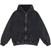 Amazon.com: Pairxily Oversized Vintage Cotton Jacket Acid Wash